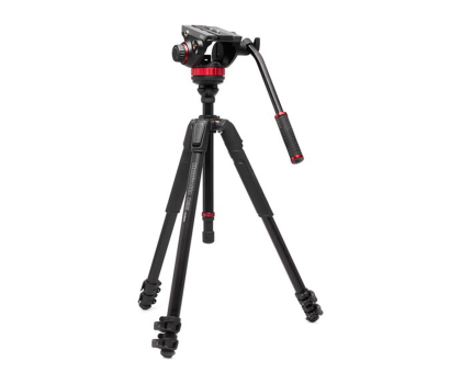 Akcesoria Foto Manfrotto 055 Video Alu Black z głowicą 502AH